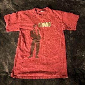 Dinamo Retro Red Graphic T-Shirt for Men